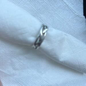 James Avery Silver tresse wedding band